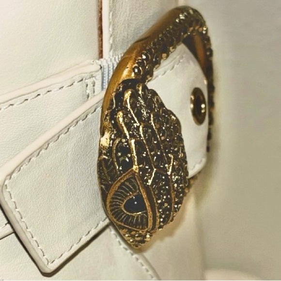 Kurt Geiger London Leather Buckle Eagle Head Ankle Booties - Picture 12 of 15